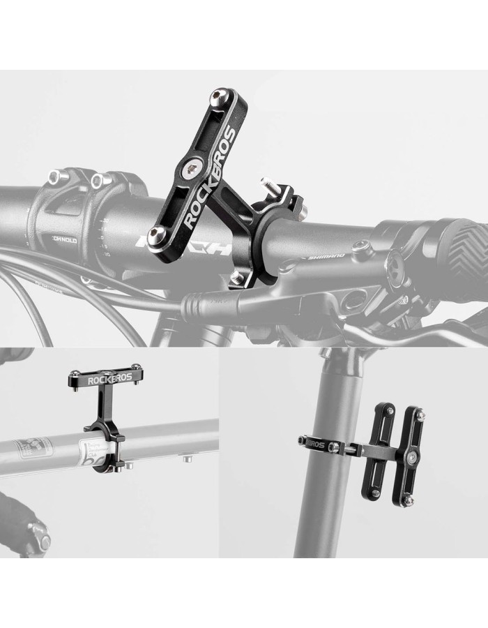 Rockbros KS-415 Aluminum Adjustable Bottle Cage Adapter - Black Rockbros KS-415 Aluminum Adjustable Bottle Cage Adapter - Black