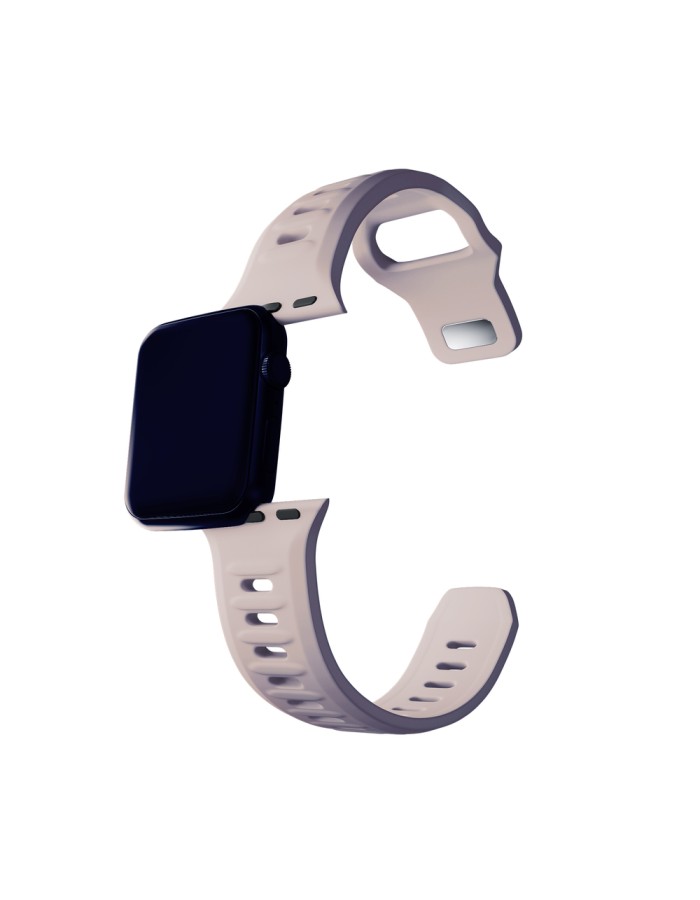 3mk Silicone Watch Strap for Apple Watch 38 / 40 / 41 mm - beige