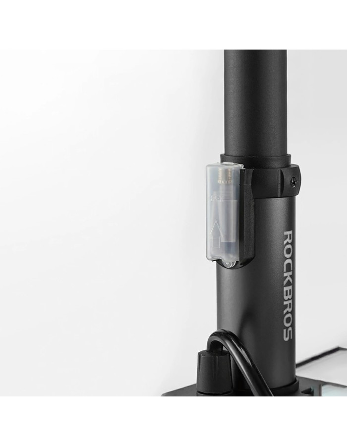 Rockbros 4522L Ultralight Foot Bicycle Pump - Black