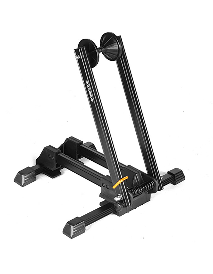 Rockbros T30 Folding Bike Stand for Front or Rear Wheel Compatible with 24-27.5 Inch and 700C Wheels - Black