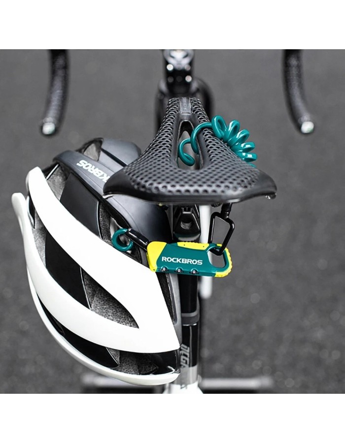 Rockbros RBK6N Combination Bike Lock - Turquoise Rockbros RBK6N Combination Bike Lock - Turquoise