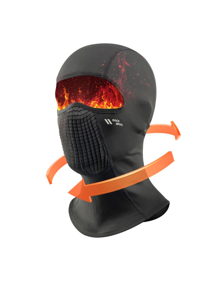 Rockbros LF25699 Fleece Bicycle Balaclava - Black Rockbros LF25699 Fleece Bicycle Balaclava - Black