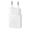 Samsung EP-T1510XWEGEU USB-C 15W PD AFC wall charger + USB-C cable - white Samsung EP-T1510XWEGEU USB-C 15W PD AFC wall charger + USB-C cable - white