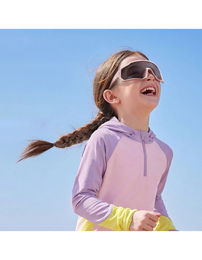 Rockbros SP383 Photochromic Cycling Glasses with UV400 Protection for Kids - Pink