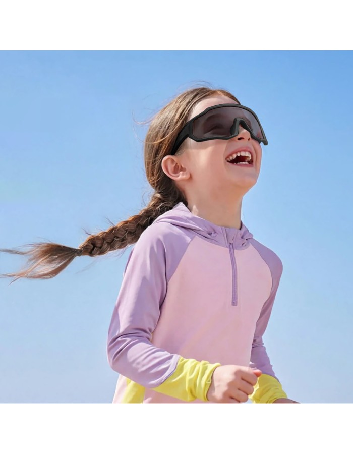 Rockbros SP383 Polarized Mirror Kids Cycling Glasses with UV400 Protection - Black Rockbros SP383 Polarized Mirror Kids Cycling Glasses with UV400 Protection - Black
