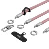 Tech-Protect C10S Crossbody Phone Lanyard (114 cm) + Wrist Strap (31 cm) - Pink Titanium Tech-Protect C10S Crossbody Phone Lanyard (114 cm) + Wrist Strap (31 cm) - Pink Titanium