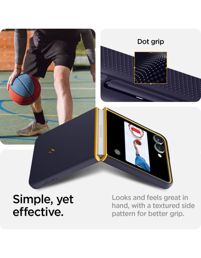 Nano Pop Mag MagSafe Case for Samsung Galaxy Z Flip 7 - Navy Blue and Yellow Nano Pop Mag MagSafe Case for Samsung Galaxy Z Flip 7 - Navy Blue and Yellow