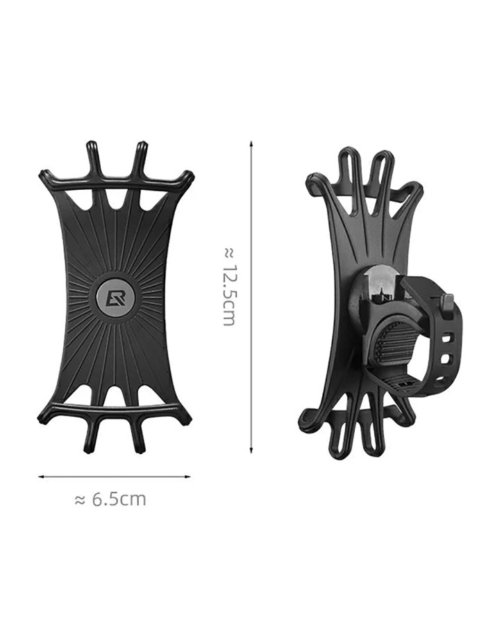 Rockbros LF436 Handlebar Clamp Phone Holder – Black Rockbros LF436 Handlebar Clamp Phone Holder – Black