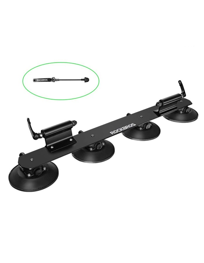 Rockbros XP1002 Suction Cup Roof Rack for 2 Bikes - Black Rockbros XP1002 Suction Cup Roof Rack for 2 Bikes - Black