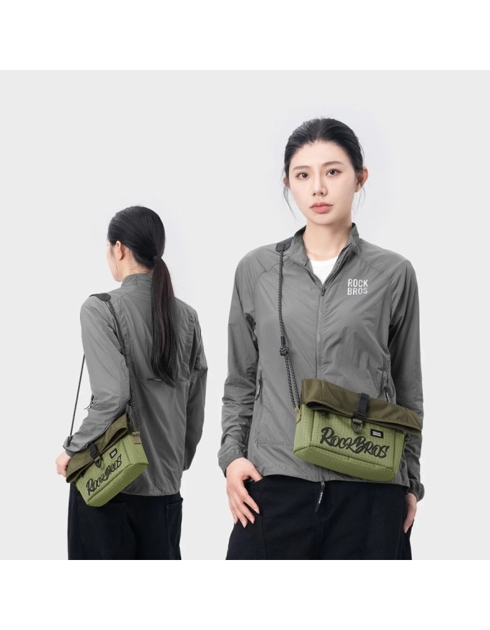 Rockbros W020-1 Foldable Handlebar Bicycle Bag - Green