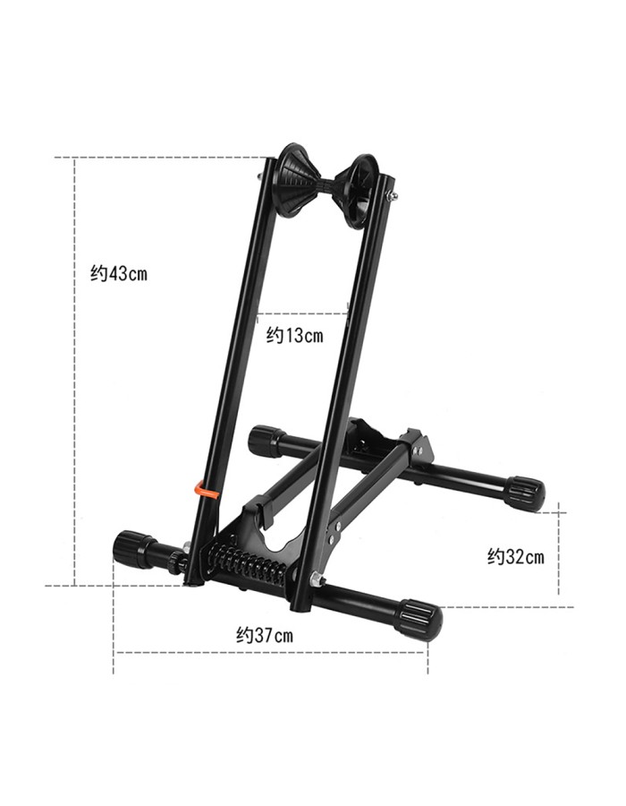 Rockbros T30 Folding Bike Stand for Front or Rear Wheel Compatible with 24-27.5 Inch and 700C Wheels - Black