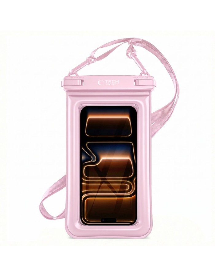 Tech-Protect UWC7 6.9" waterproof case - pink Tech-Protect UWC7 6.9" waterproof case - pink