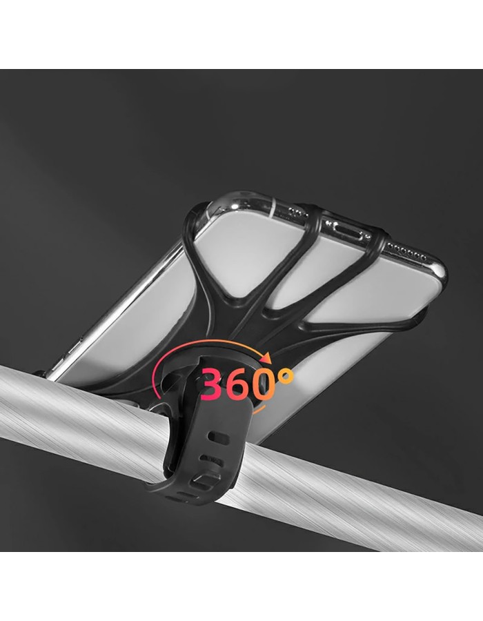Rockbros LF436 Handlebar Clamp Phone Holder – Black Rockbros LF436 Handlebar Clamp Phone Holder – Black