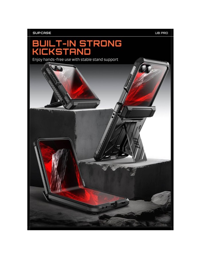 Supcase Unicorn Beetle Pro Case for Samsung Galaxy Z Flip 8 - Black Supcase Unicorn Beetle Pro Case for Samsung Galaxy Z Flip 8 - Black