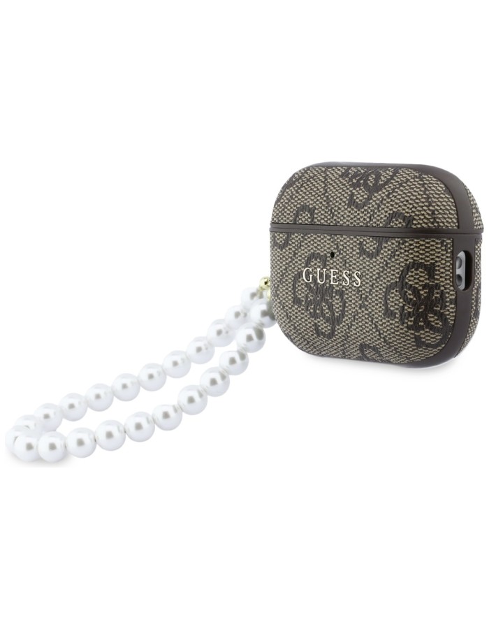 Guess 4G Pearl Strap case for AirPods Pro 3 - brown