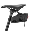 Rockbros AS-141 Lightweight Bicycle Seat Bag with Smart Rear Light - Black Rockbros AS-141 Lightweight Bicycle Seat Bag with Smart Rear Light - Black