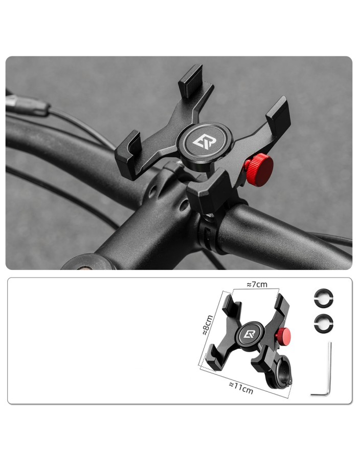 Rockbros 25210039001 Handlebar Clamp Phone Holder - Black