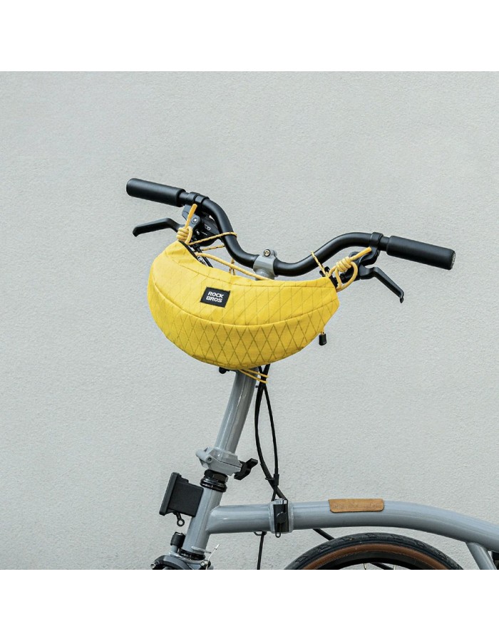 Rockbros H74 Bicycle Bag for Handlebar or Banana Shoulder 1.8L - Yellow Rockbros H74 Bicycle Bag for Handlebar or Banana Shoulder 1.8L - Yellow