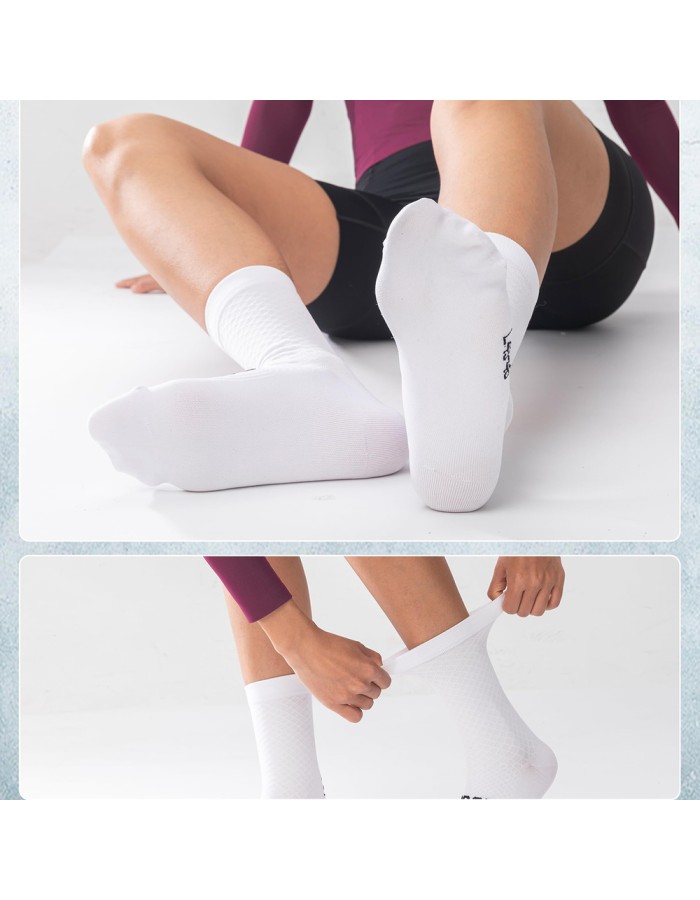 Rockbros 49210016001 ROAD TO SKY Cycling Socks 36-38 cm - White