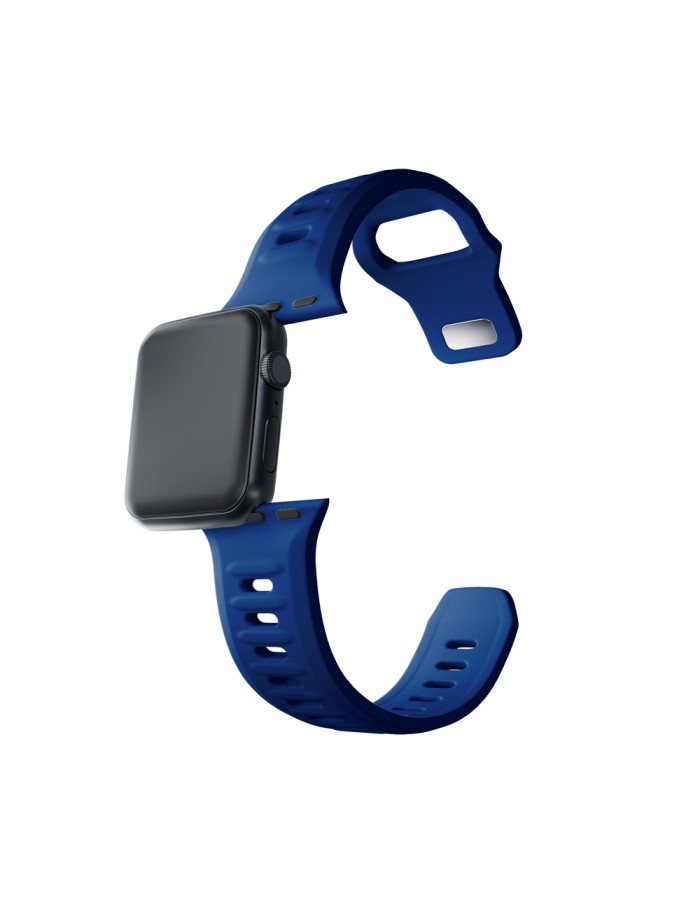 3mk Silicone Watch Strap for Apple Watch 38 / 40 / 41 mm - blue