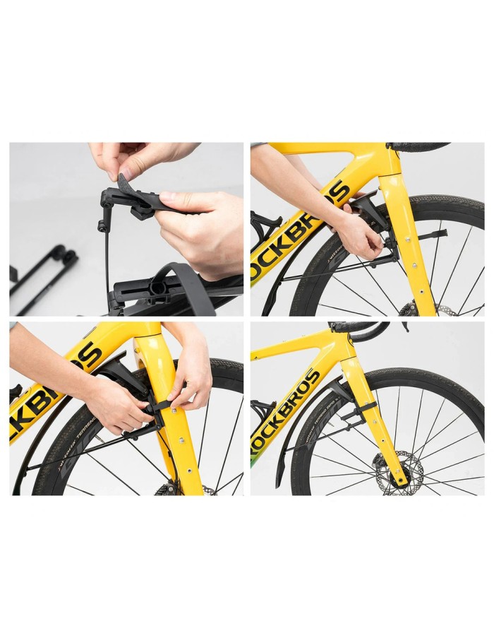 Rockbros FK-892 Off-Road Adjustable Bicycle Fenders - Black Rockbros FK-892 Off-Road Adjustable Bicycle Fenders - Black