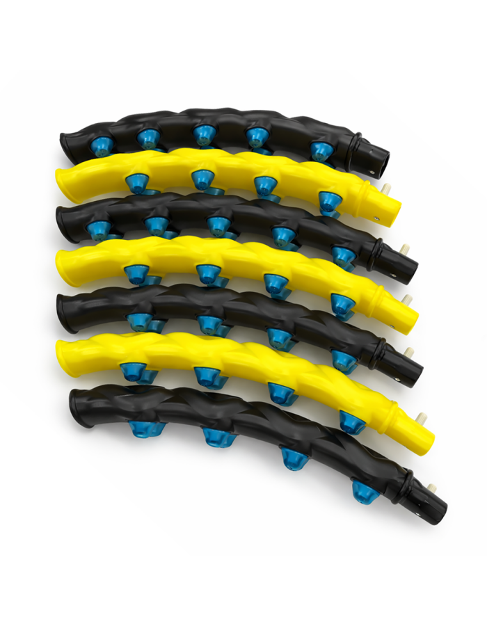 Wozinsky WHH-110 Hula Hoop Massager with Nodules - Black and Yellow