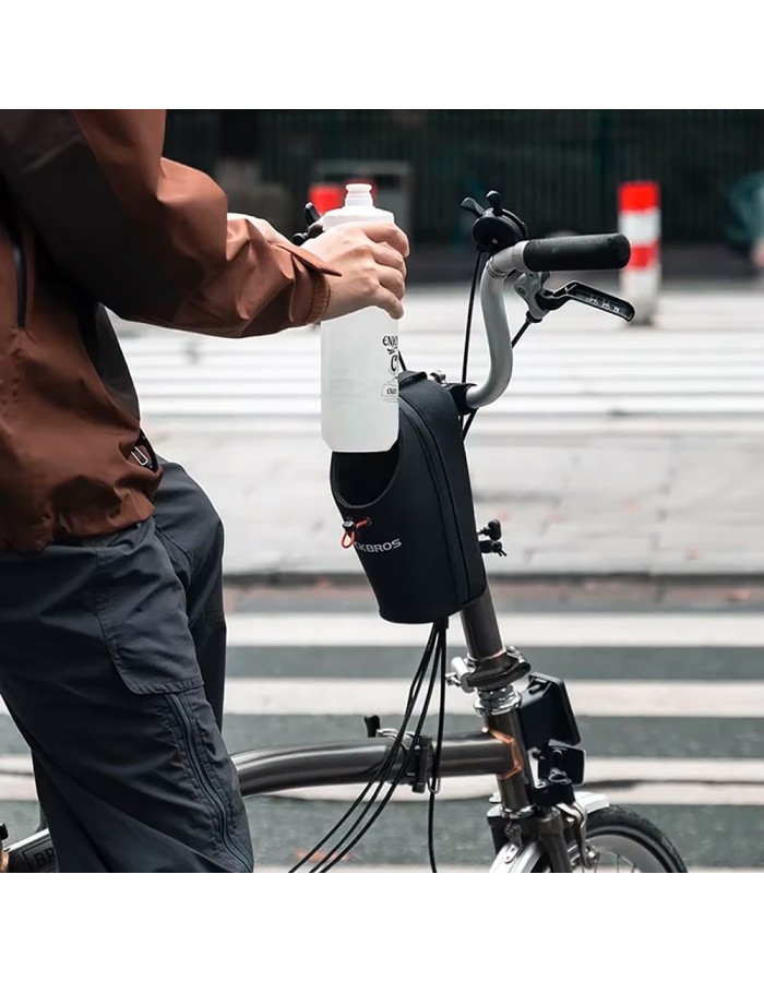 Rockbros P002 Handlebar Bag Compatible with Scooters and Folding City Bikes 1.5L - Black