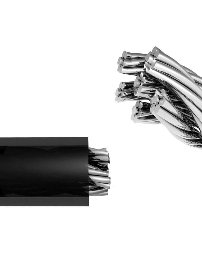 Rockbros RKS870-BK bicycle lock with code, steel cable, 85 cm - black