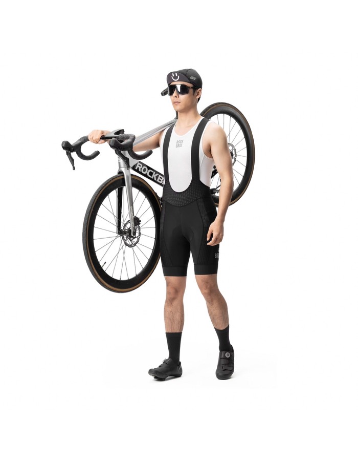 Rockbros YDDK009 Men's Cycling Bib Shorts with Pad Size XXL - Black Rockbros YDDK009 Men's Cycling Bib Shorts with Pad Size XXL - Black