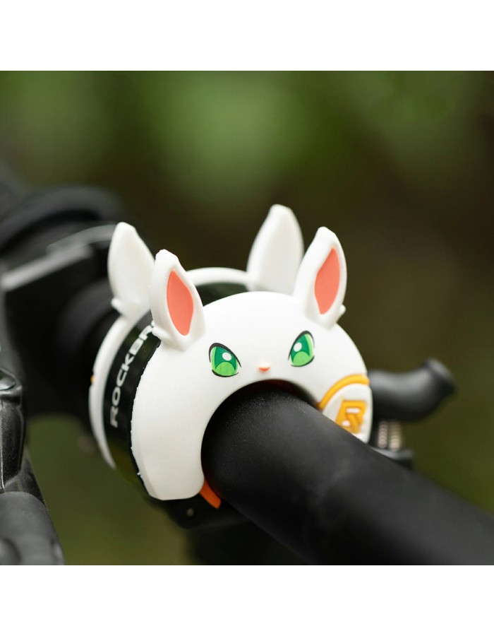 Rockbros 34001100 Children&amp;#39;s Bicycle Bell Rabbit Motif - White