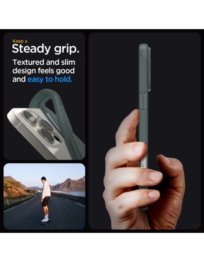 Spigen Liquid Air Case for iPhone 16 Pro Max - Green