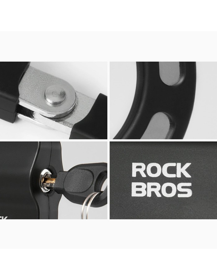 Rockbros 85922 Chain Lock for Scooters and Bikes - Black Rockbros 85922 Chain Lock for Scooters and Bikes - Black