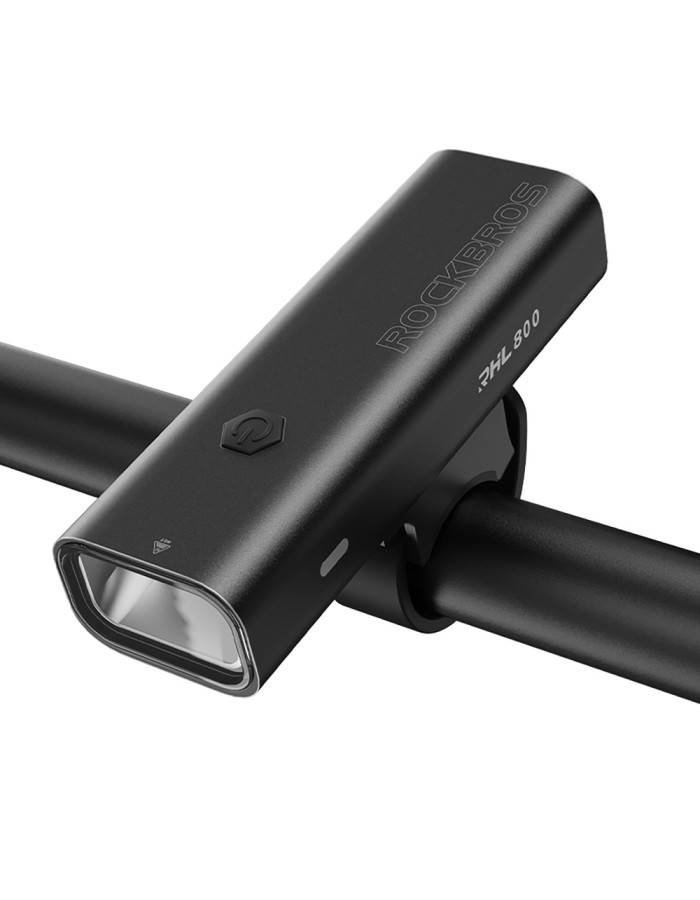 Rockbros 24710012001 front bicycle light 800 lm + USB-C - USB-A cable - black Rockbros 24710012001 front bicycle light 800 lm + USB-C - USB-A cable - black