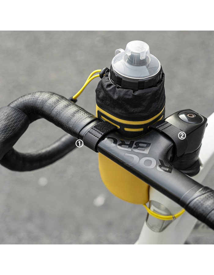 Rockbros AS-162 Waterproof Handlebar Bottle Bag - Yellow Rockbros AS-162 Waterproof Handlebar Bottle Bag - Yellow