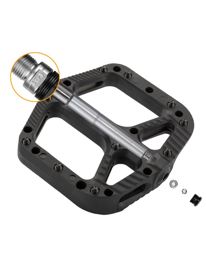 Rockbros 2018-12A Nylon Bicycle Pedals - Black