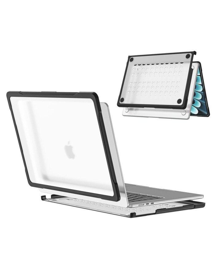 Tech-Protect Velar Case for MacBook Air 15" 2023 / 2024 / 2025 / 2026 - Transparent Black Tech-Protect Velar Case for MacBook Air 15" 2023 / 2024 / 2025 / 2026 - Transparent Black
