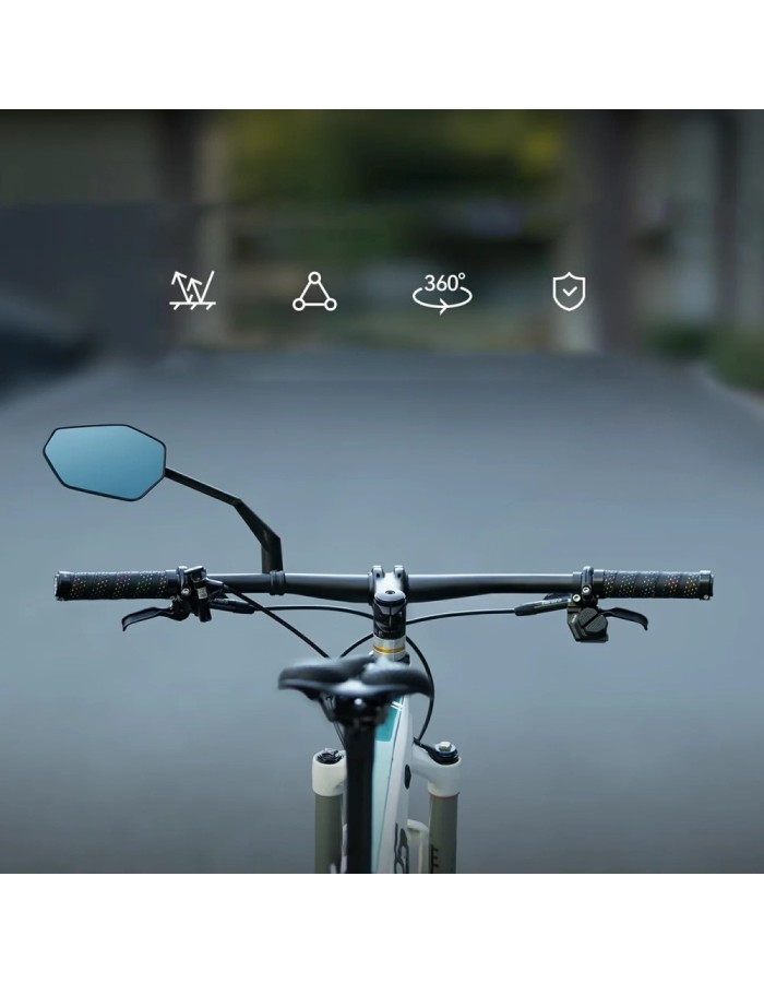 Rockbros F-253W Anti-Glare Carbon Fiber Arm Bicycle Mirror - Left Rockbros F-253W Anti-Glare Carbon Fiber Arm Bicycle Mirror - Left