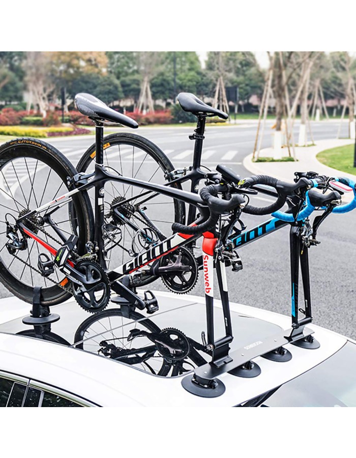 Rockbros XP1002 Suction Cup Roof Rack for 2 Bikes - Black Rockbros XP1002 Suction Cup Roof Rack for 2 Bikes - Black