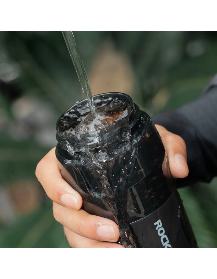 Rockbros S550H-1 700 ml Thermal Bottle with Magnetic Holder and Mounting Strap - Black Rockbros S550H-1 700 ml Thermal Bottle with Magnetic Holder and Mounting Strap - Black