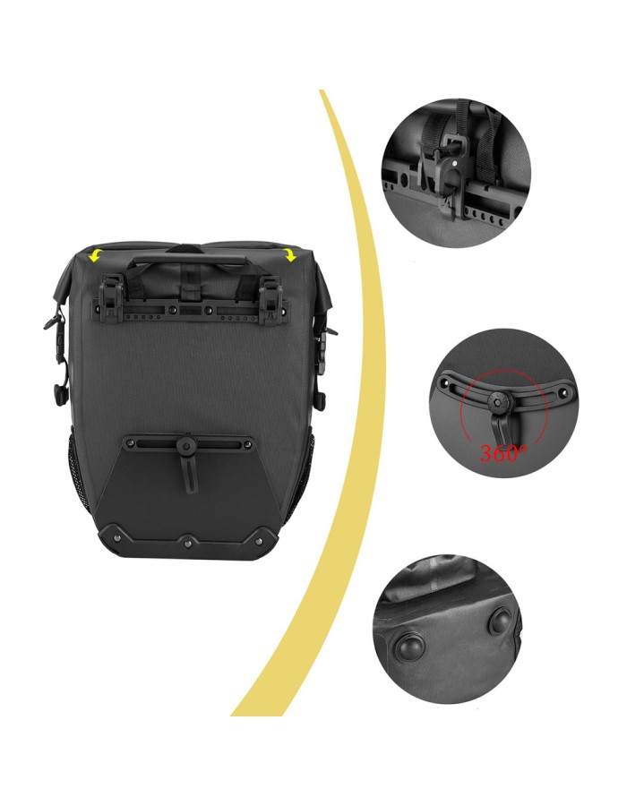 Rockbros AS-001 Waterproof Trunk Bag 27L - Black Rockbros AS-001 Waterproof Trunk Bag 27L - Black