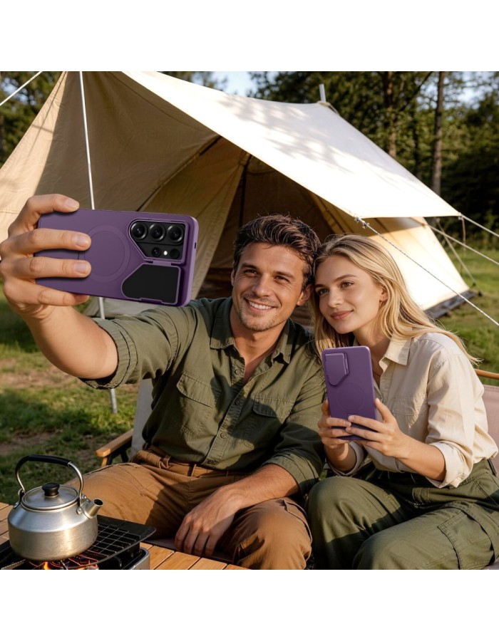 Tech-Protect Kevlar Aura MagSafe Case for Samsung Galaxy S26 Ultra - Purple Tech-Protect Kevlar Aura MagSafe Case for Samsung Galaxy S26 Ultra - Purple