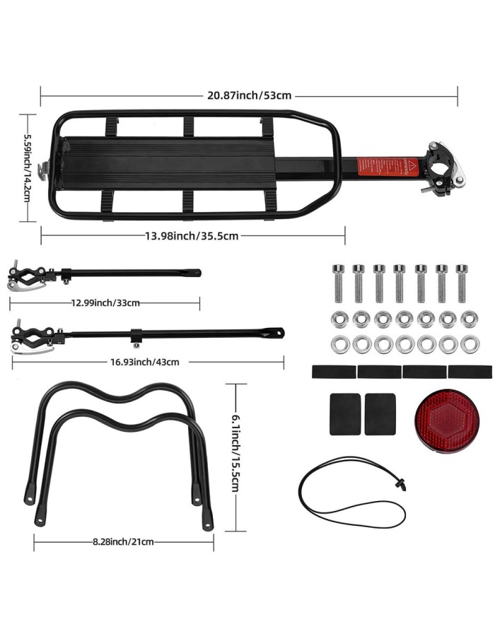 Rockbros Shelves bike rack - rear, seatpost, quick release Rockbros Shelves bike rack - rear, seatpost, quick release