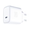 3mk Rayo Charger 20W PD3.0 PPS USB-C Wall Charger + USB-C / USB-C 3A 60W Cable - White