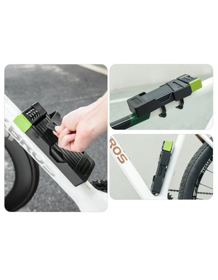 Rockbros 829 Folding Code Bike Lock - Black Rockbros 829 Folding Code Bike Lock - Black