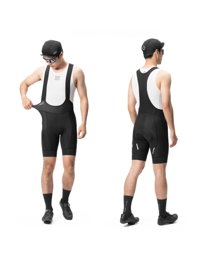 Rockbros YDDK009 Men's Cycling Bib Shorts with Pad Size M - Black Rockbros YDDK009 Men's Cycling Bib Shorts with Pad Size M - Black