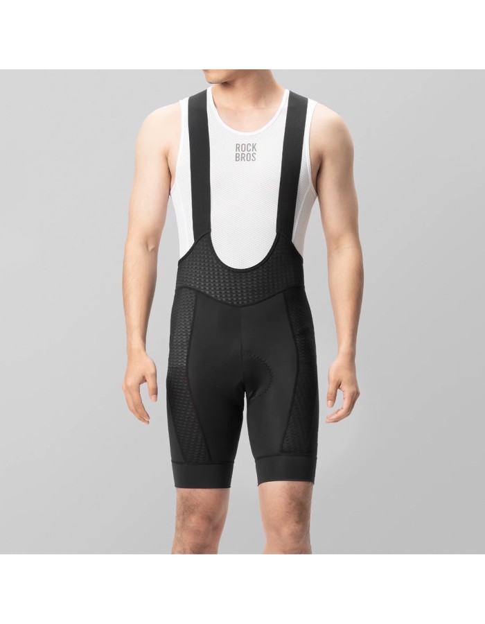Rockbros YDDK009 Men's Cycling Bib Shorts with Pad Size XXL - Black Rockbros YDDK009 Men's Cycling Bib Shorts with Pad Size XXL - Black