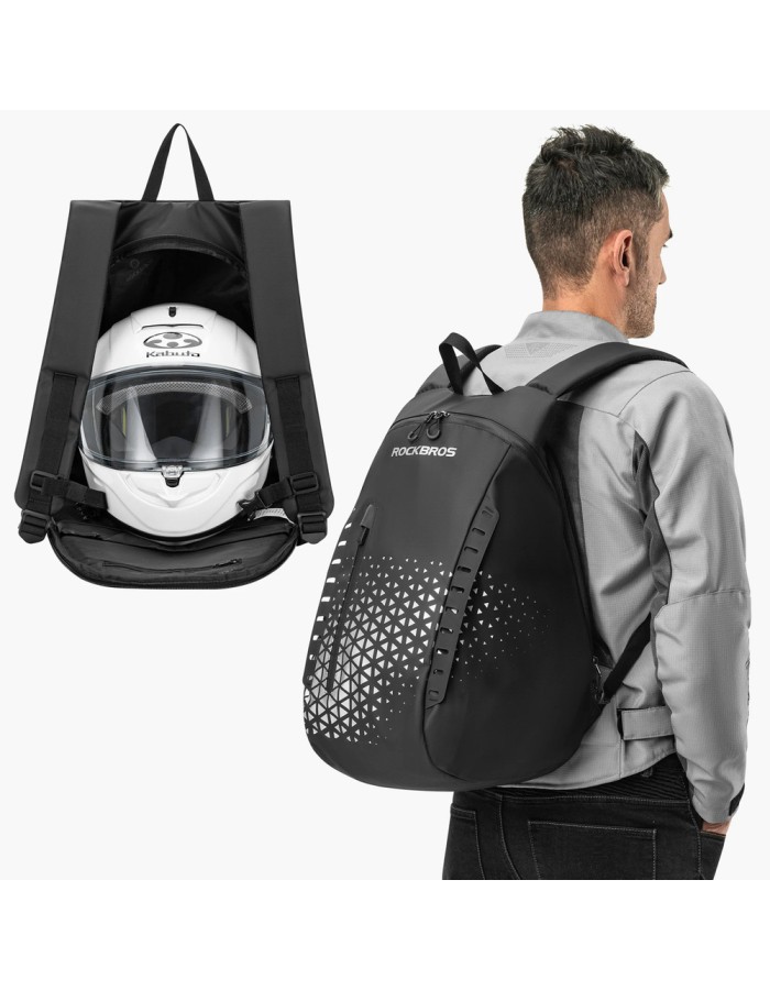 Rockbros H36 Backpack with Helmet Holder 14.5L - Black Rockbros H36 Backpack with Helmet Holder 14.5L - Black