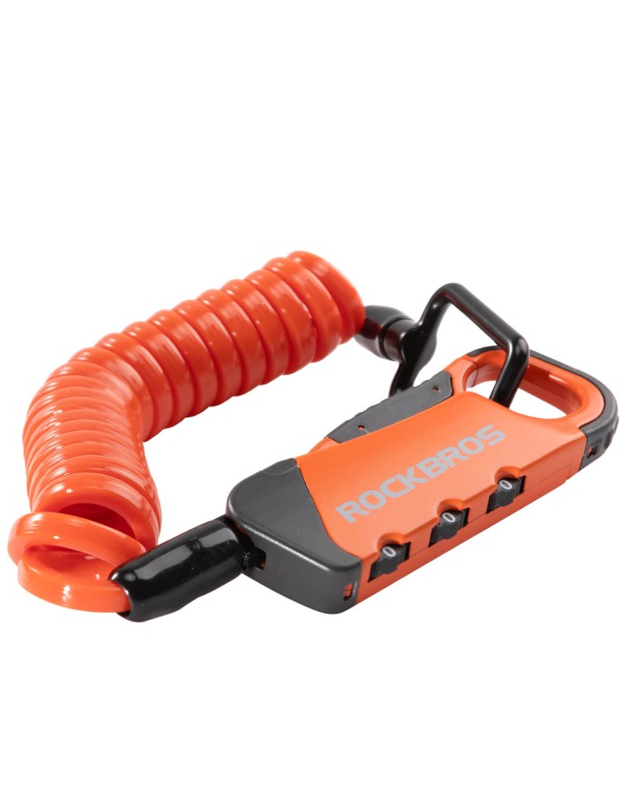 Rockbros RBK6N Combination Bike Lock - Orange Rockbros RBK6N Combination Bike Lock - Orange