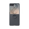 Samsung Silicone Ring Magnet Cover for Samsung Galaxy Z Flip 8 with MagSafe Compatible Ring - Black