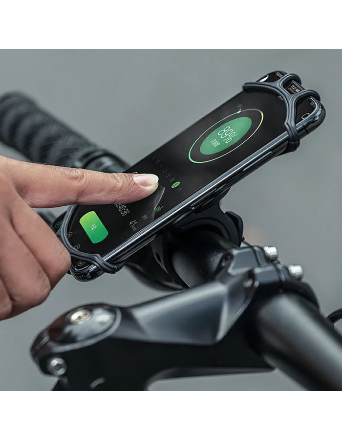 Rockbros LF436 Handlebar Clamp Phone Holder – Black Rockbros LF436 Handlebar Clamp Phone Holder – Black